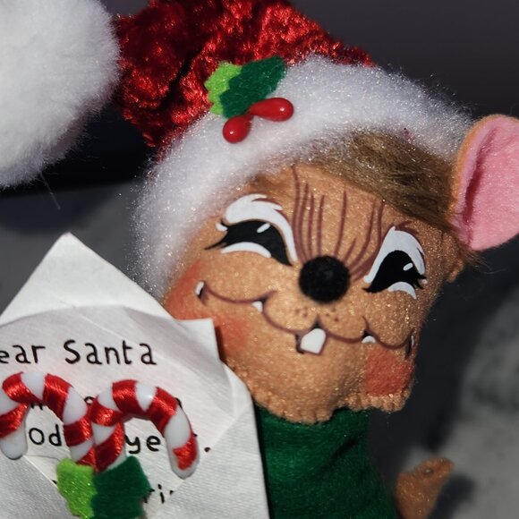 Annalee “Dear Santa” Christmas Mouse (2013): - Picture 3 of 5